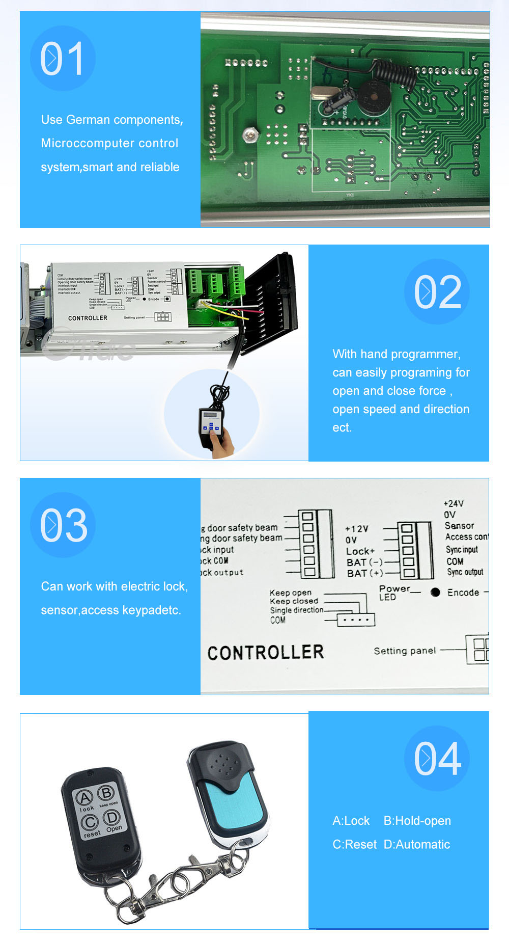 automatic swing door opener with hand programmer 6