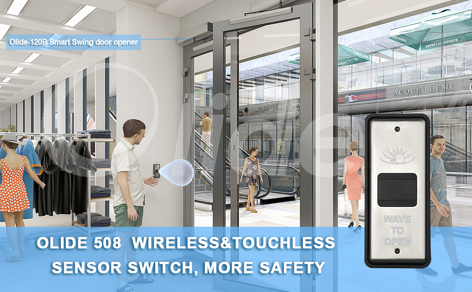 Olide-508 Wireless Slim Touchless Activation Swtiches 