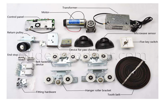 sliding door opener ES200 whole set